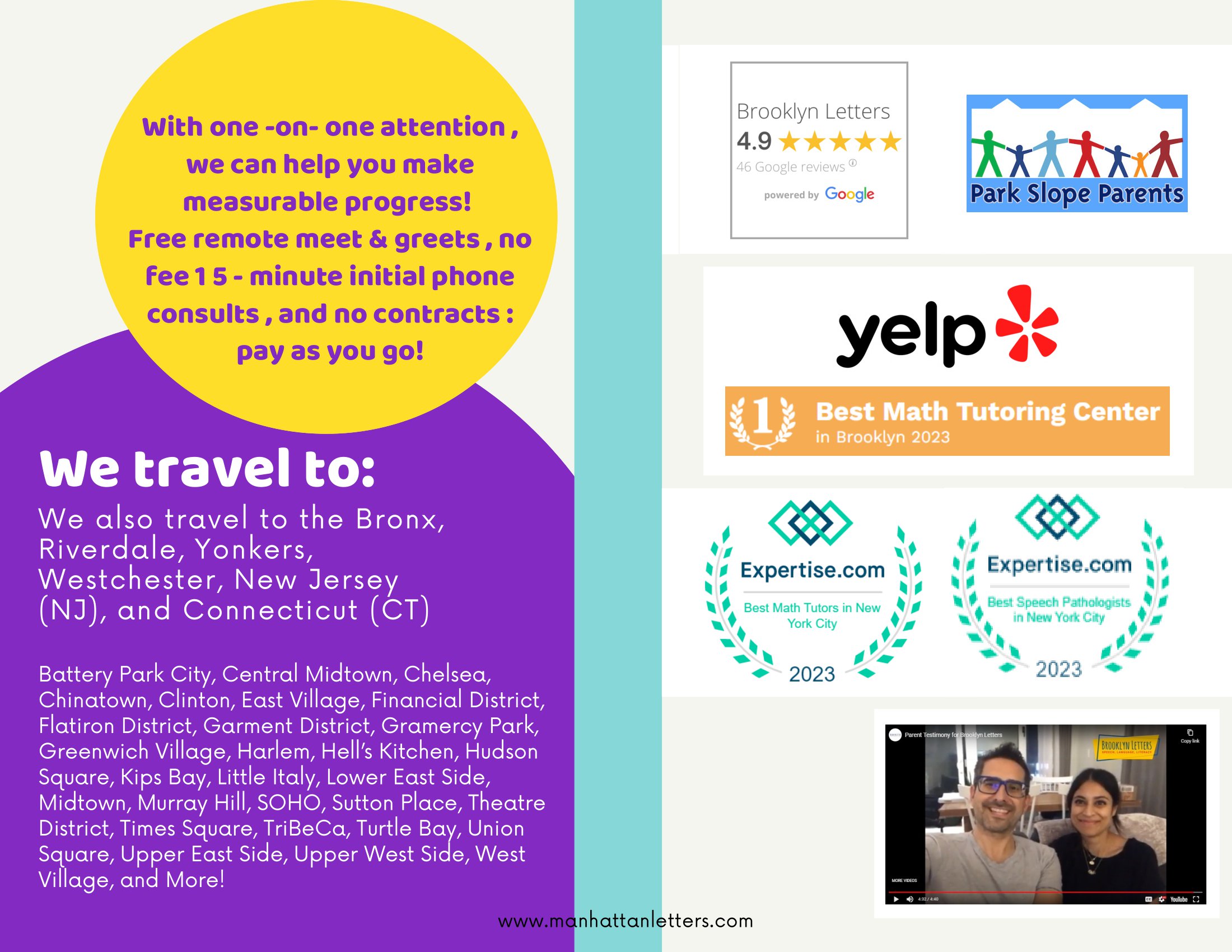 Manhattan Letters services